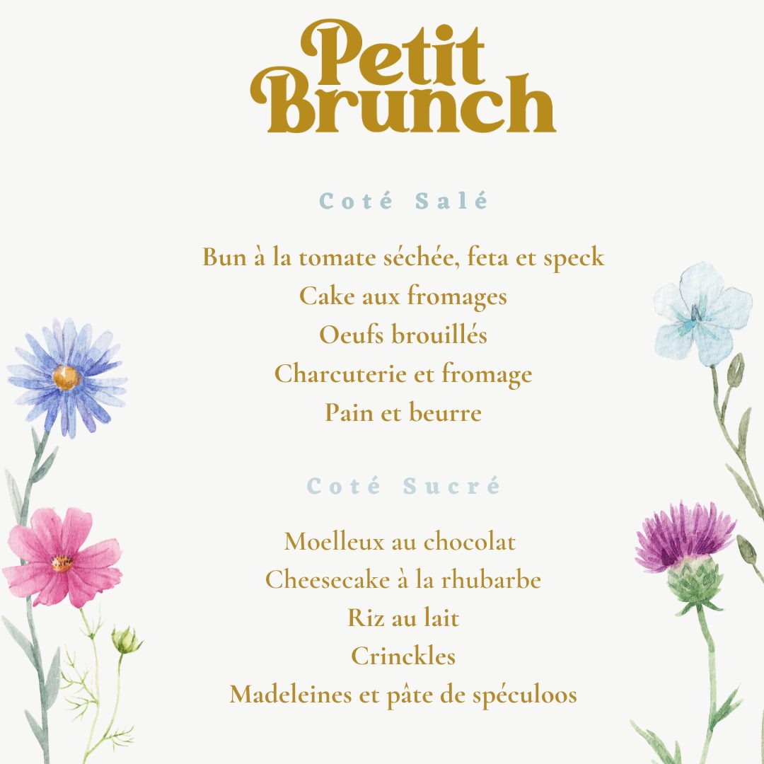 Brunch du Dimanche 19 avril pour 2 personnes