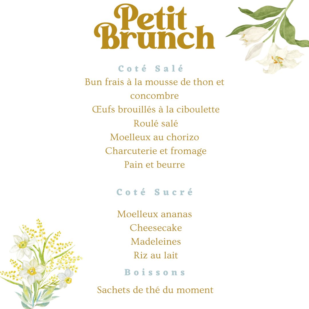 Brunch du Dimanche 28 juin pour 2 personnes
