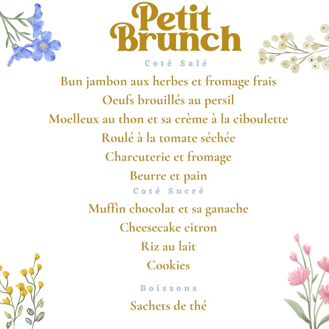 Brunch du Dimanche 29 mars pour 2 personnes