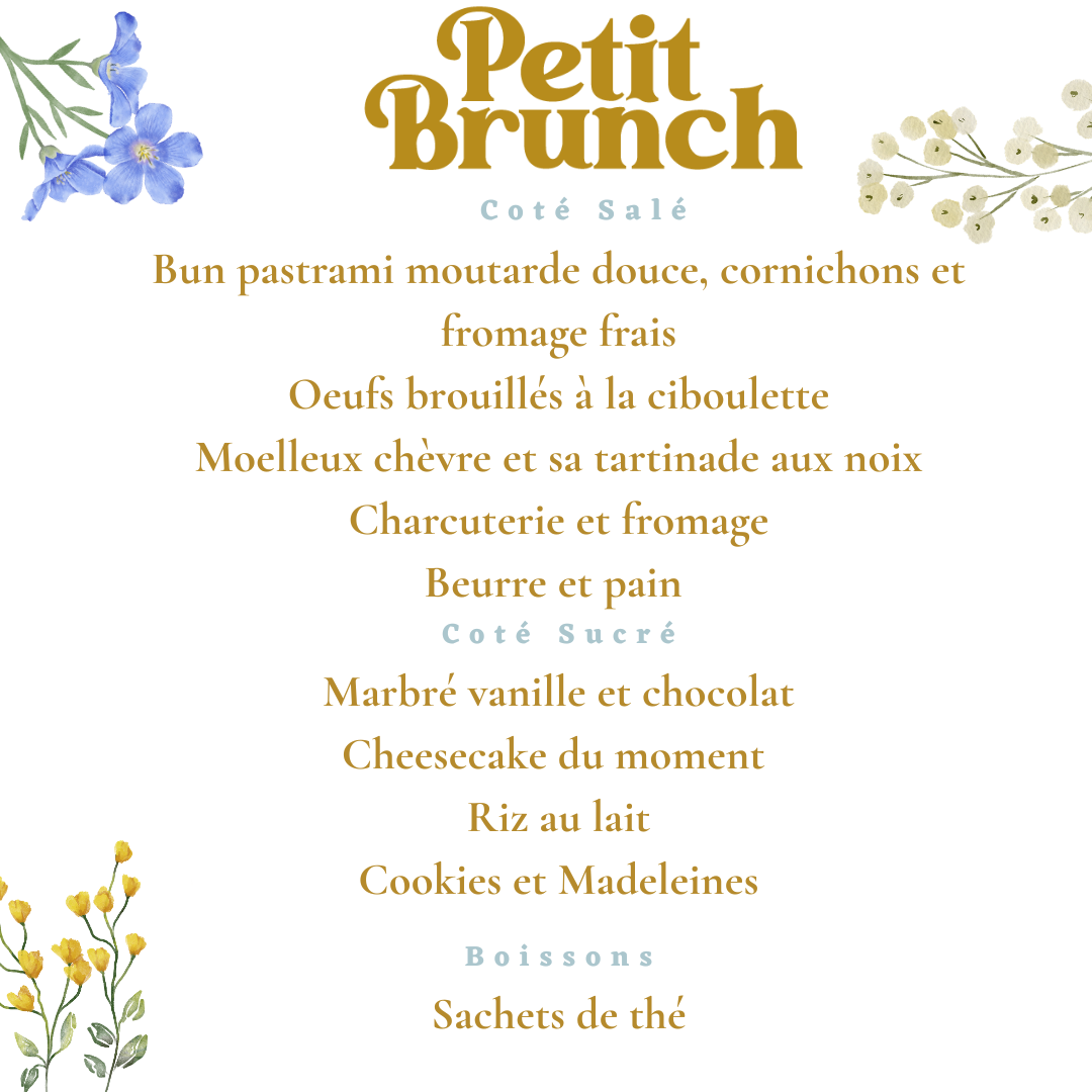 Brunch du Dimanche 15 mars pour 2 personnes