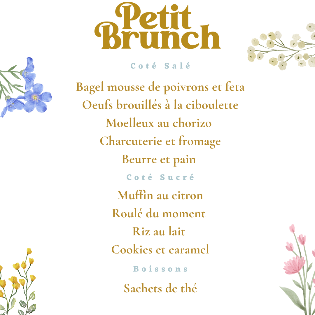 Brunch du Dimanche 22 mars pour 2 personnes