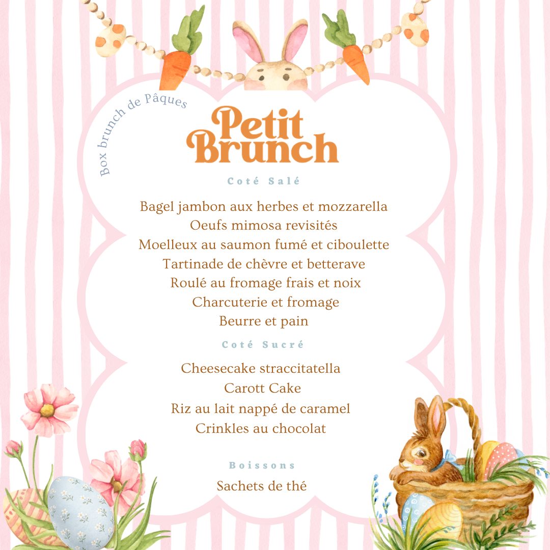 Brunch du Dimanche 5 avril pour 2 personnes