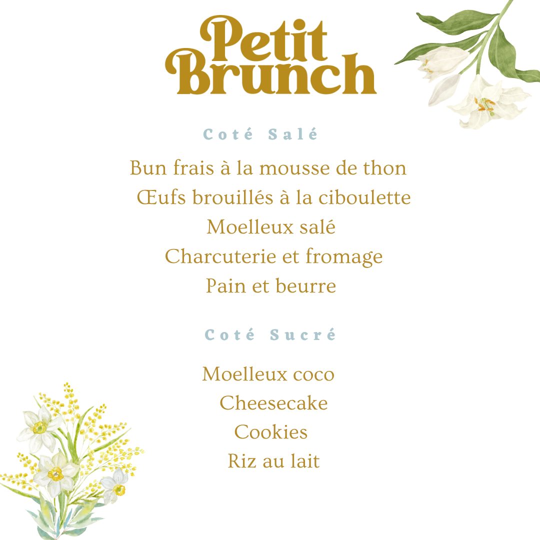 Brunch du Dimanche 12 juillet pour 2 personnes