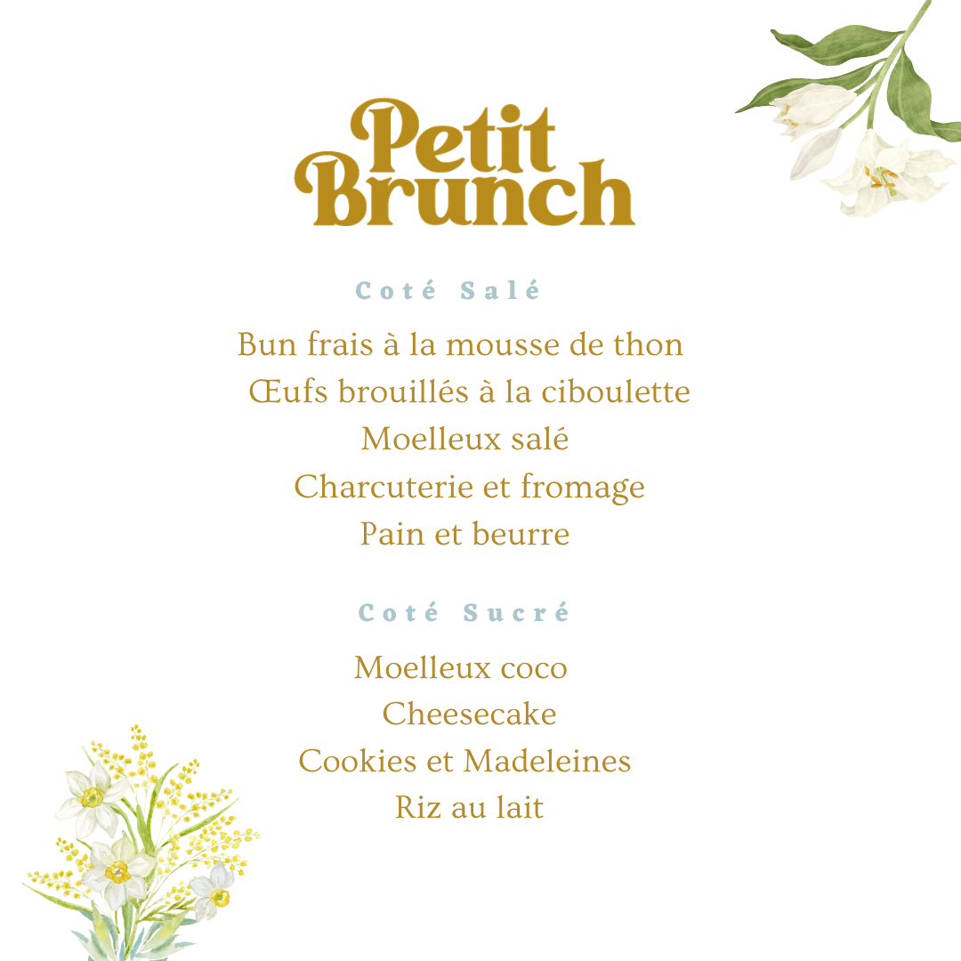 Brunch du Dimanche 19 juillet pour 2 personnes