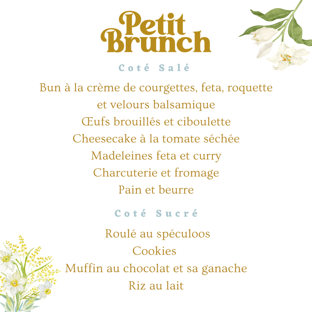 Brunch du Dimanche 30 août pour 2 personnes